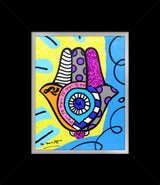 HAMSA (YELLOW UP) -  Mixed Media Original