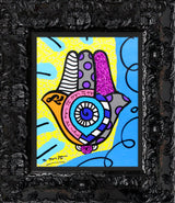 HAMSA (YELLOW UP) -  Mixed Media Original