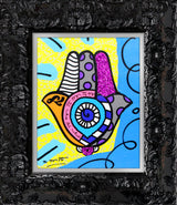 HAMSA (YELLOW UP) -  Mixed Media Original