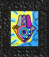 HAMSA (YELLOW UP) -  Mixed Media Original