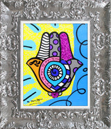 HAMSA (YELLOW UP) -  Mixed Media Original