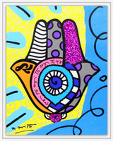 HAMSA (YELLOW UP) -  Mixed Media Original
