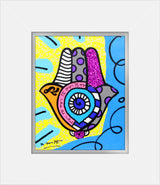 HAMSA (YELLOW UP) -  Mixed Media Original