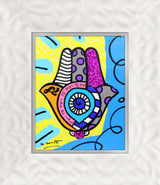 HAMSA (YELLOW UP) -  Mixed Media Original
