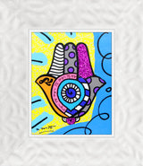 HAMSA (YELLOW UP) -  Mixed Media Original