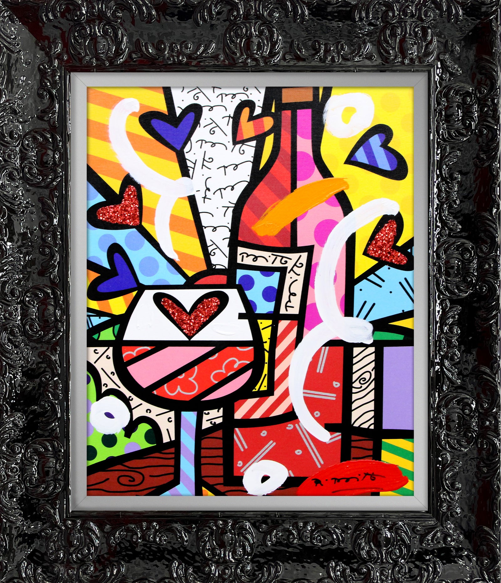 FOOD AND WINE -  Mixed Media Original