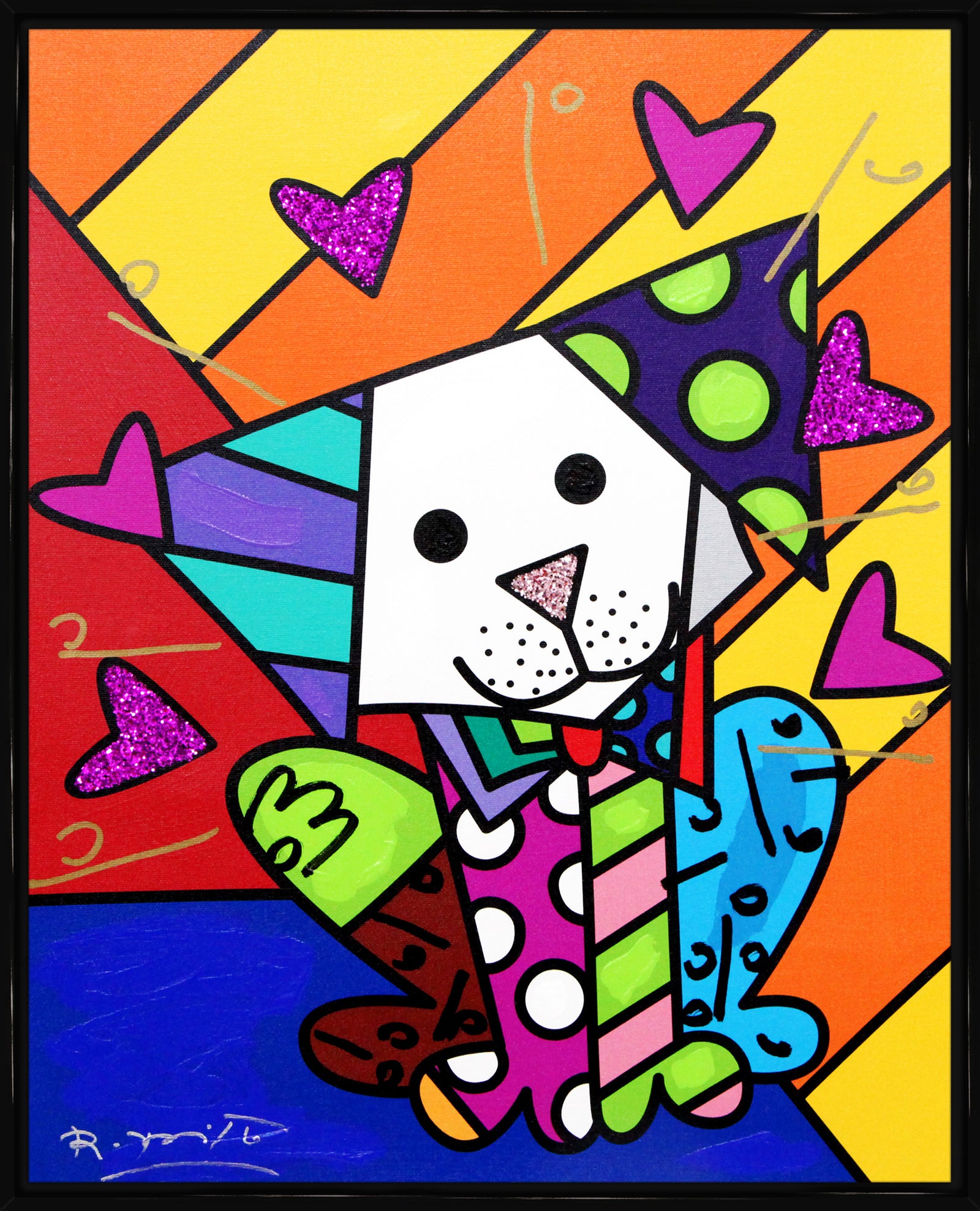 Andy Orange X - Mixed Media Original