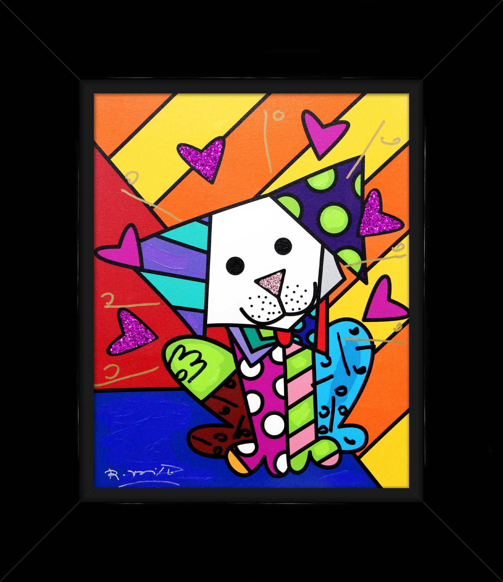 Andy Orange X - Mixed Media Original