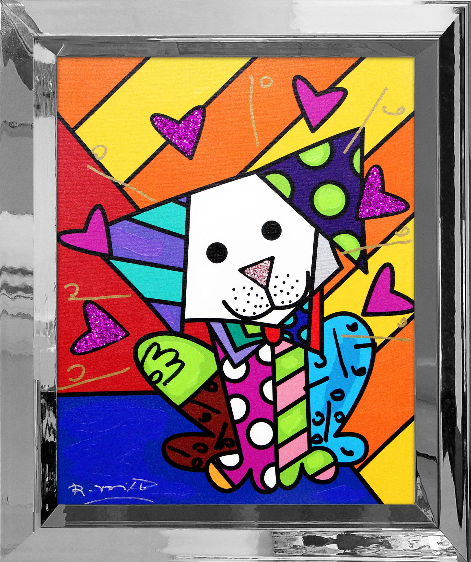 Andy Orange X - Mixed Media Original