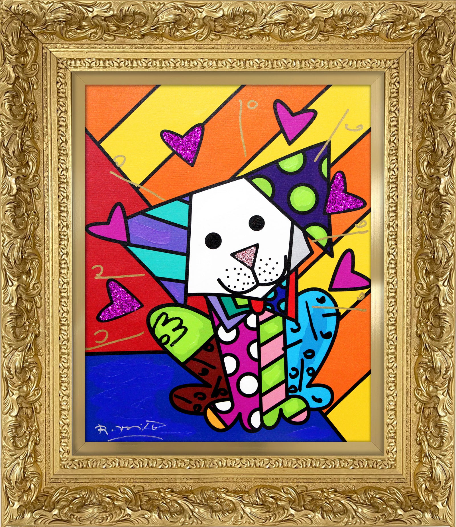 Andy Orange X - Mixed Media Original