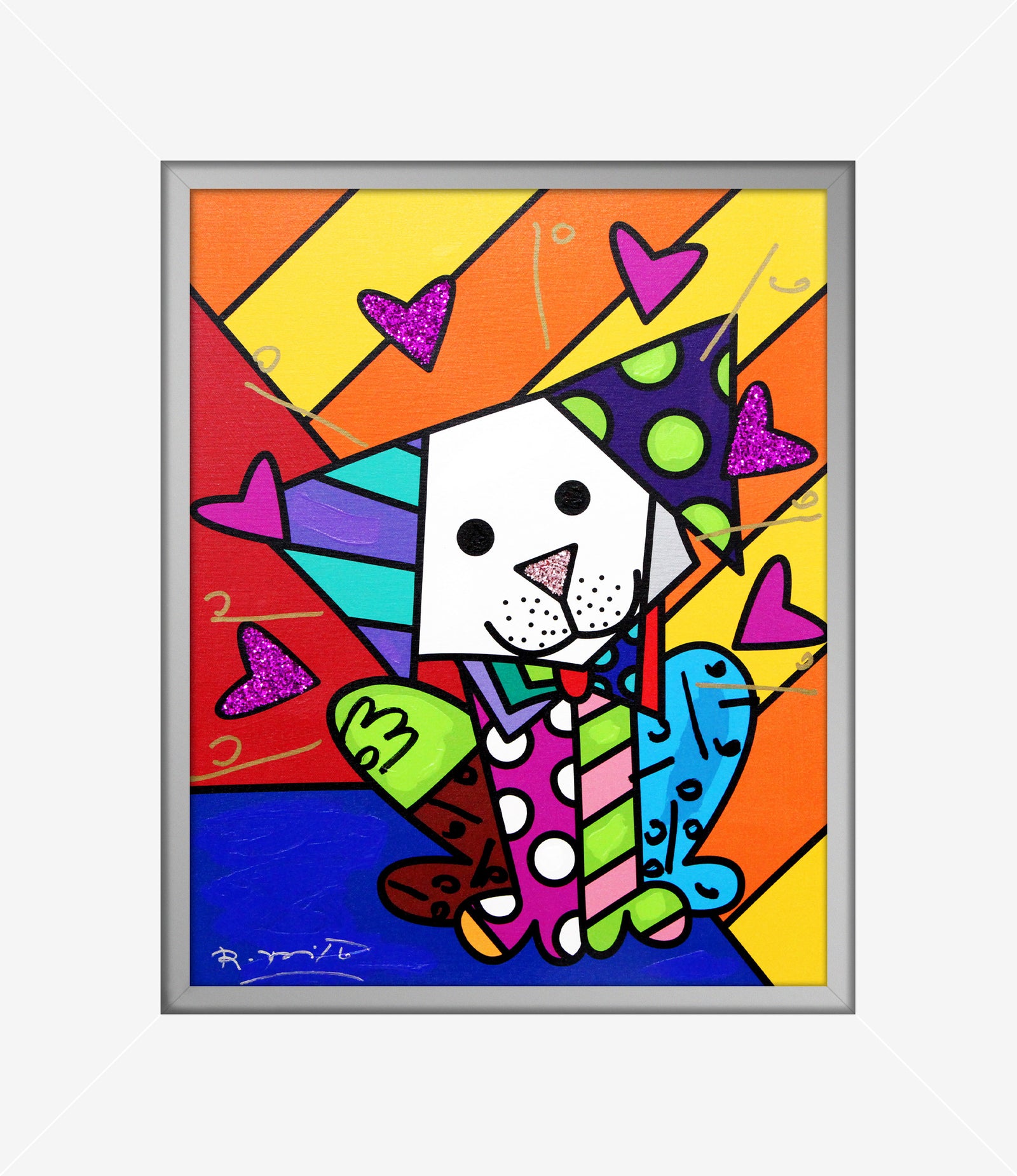 Andy Orange X - Mixed Media Original