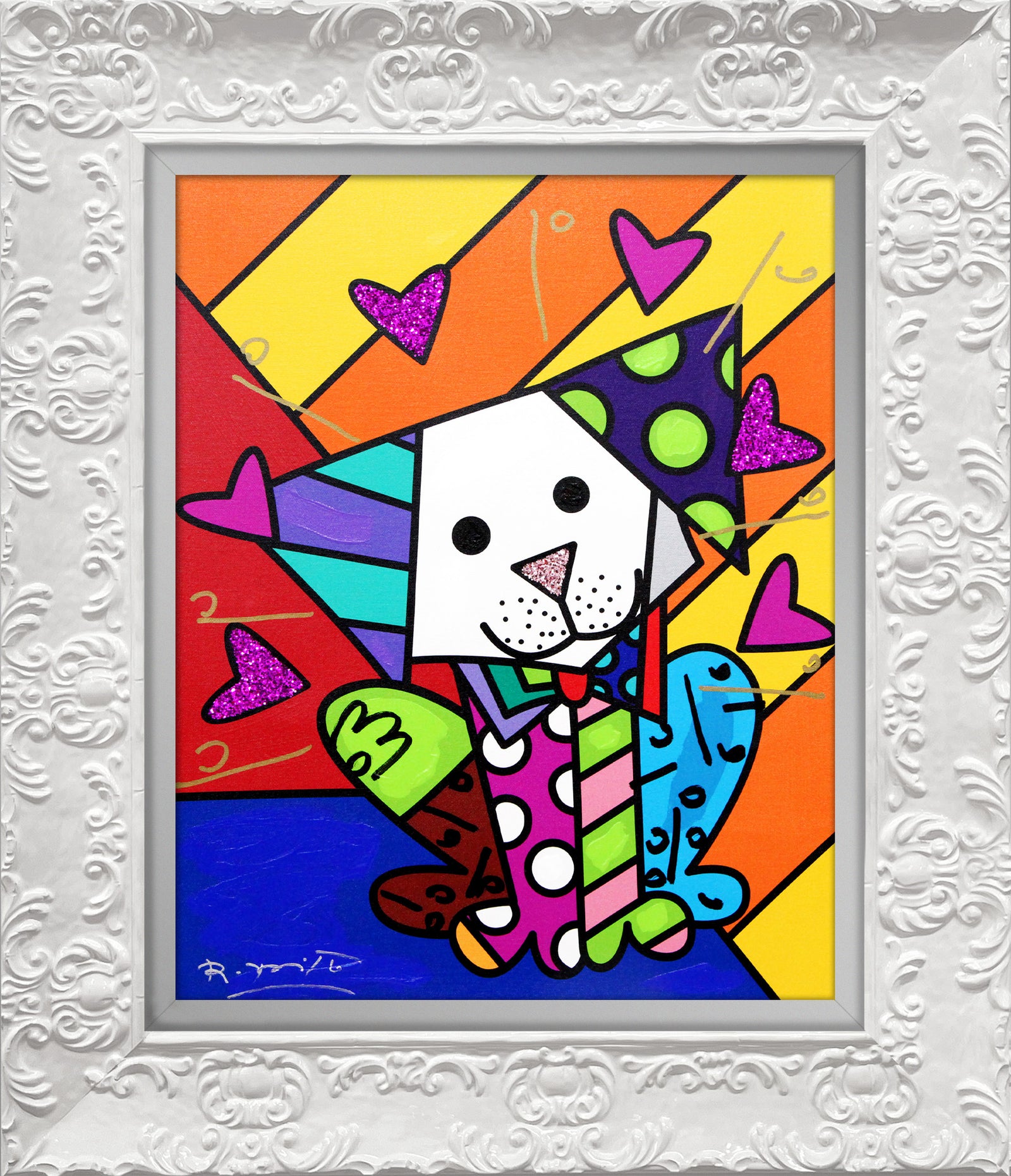 Andy Orange X - Mixed Media Original