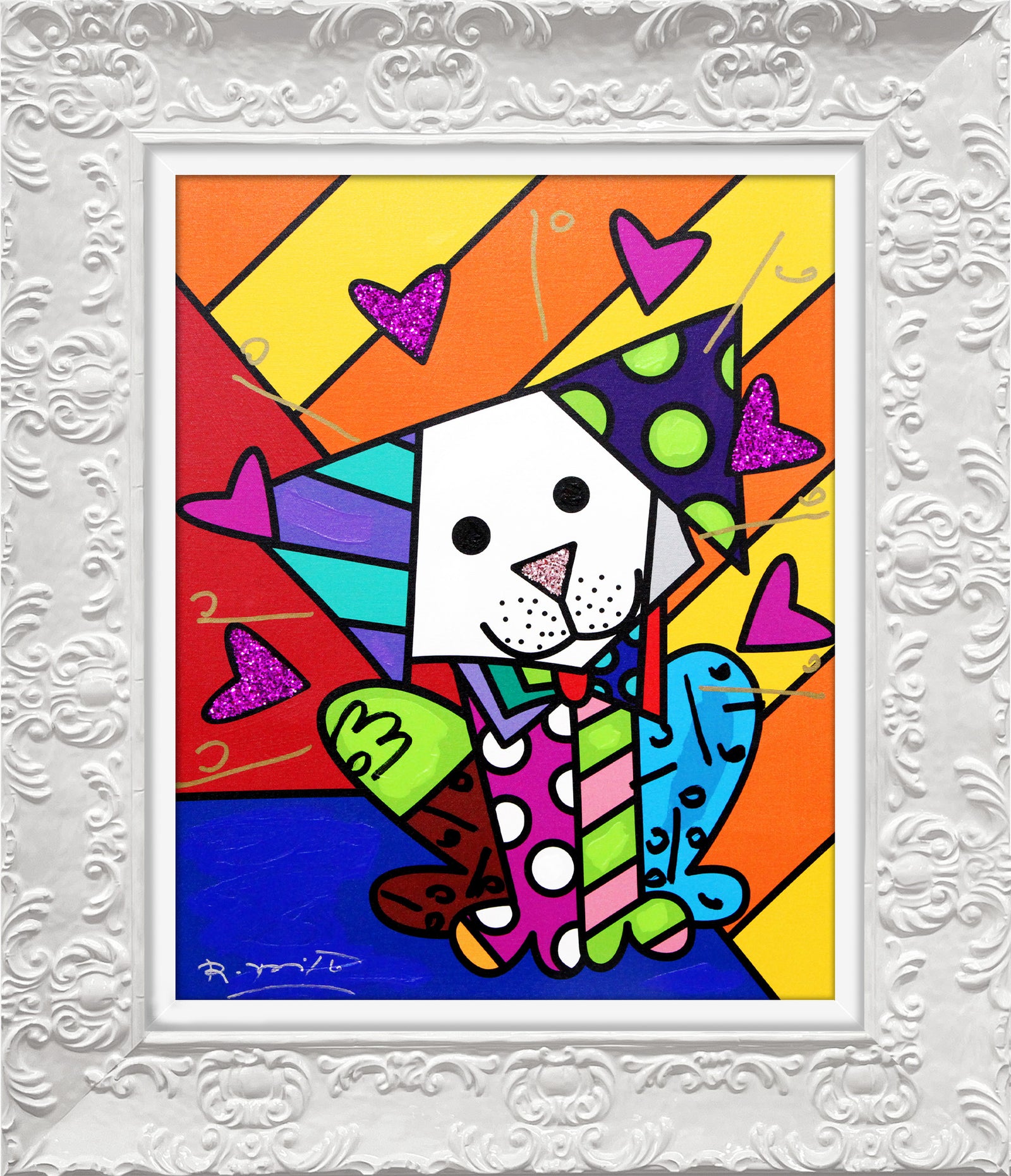 Andy Orange X - Mixed Media Original