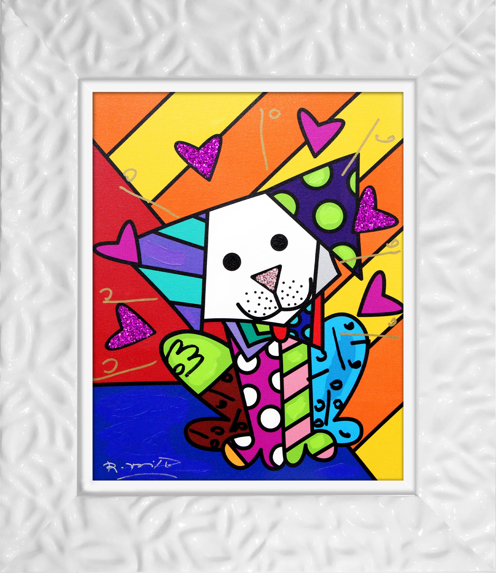 Andy Orange X - Mixed Media Original