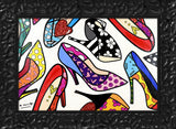 MANY HEELS -  Mixed Media Original *SOLD*