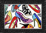 MANY HEELS -  Mixed Media Original *SOLD*
