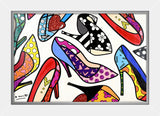 MANY HEELS -  Mixed Media Original *SOLD*