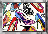 MANY HEELS -  Mixed Media Original *SOLD*