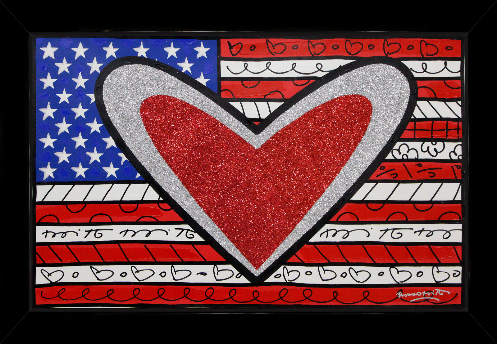 LOVE AMERICA -  Mixed Media Original