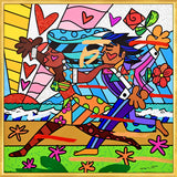 AMORE MIO -  Mixed Media Original **SOLD**