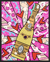 CHAMPAGNE WISHES AND CAVIAR DREAMS - Mixed Media Original