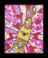 CHAMPAGNE WISHES AND CAVIAR DREAMS - Mixed Media Original