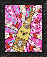 CHAMPAGNE WISHES AND CAVIAR DREAMS - Mixed Media Original