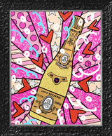 CHAMPAGNE WISHES AND CAVIAR DREAMS - Mixed Media Original
