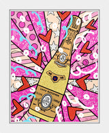 CHAMPAGNE WISHES AND CAVIAR DREAMS - Mixed Media Original