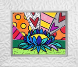 LOTUS FLOWER -  Mixed Media Original