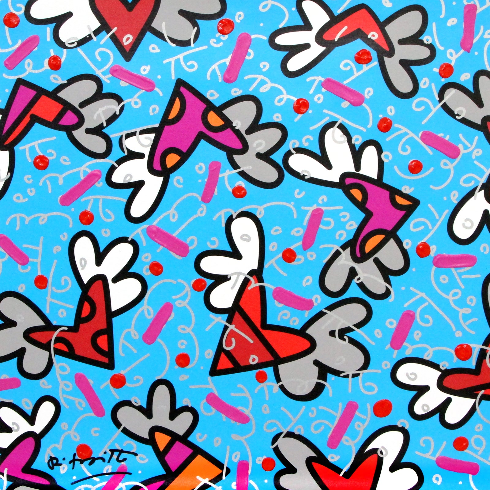 BLUE SKY -  Mixed Media Original