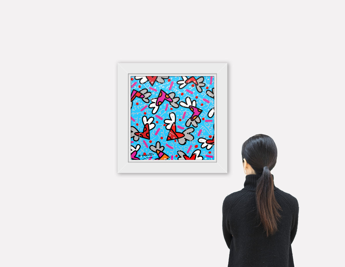 BLUE SKY -  Mixed Media Original