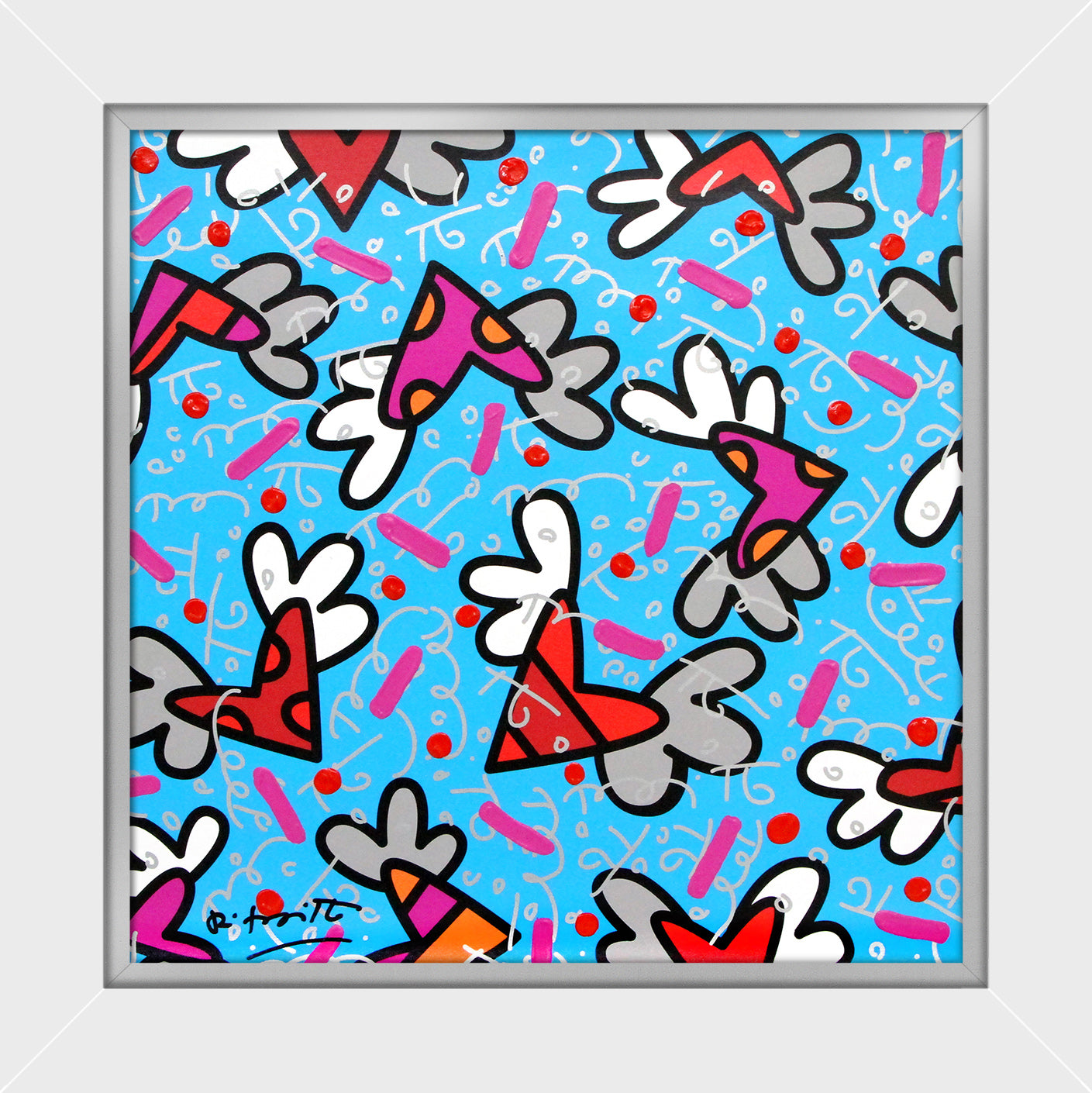 BLUE SKY -  Mixed Media Original