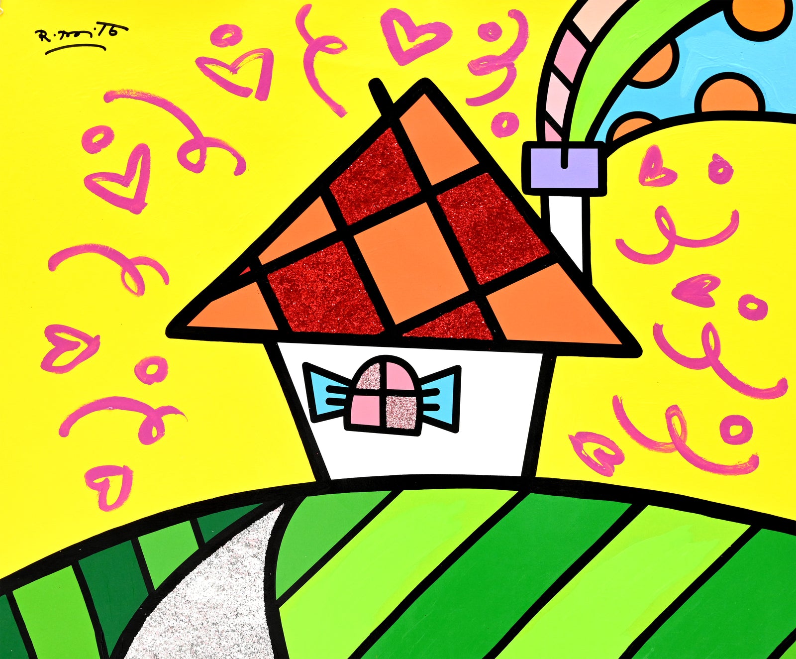 UP THE HILL - Mixed Media Original