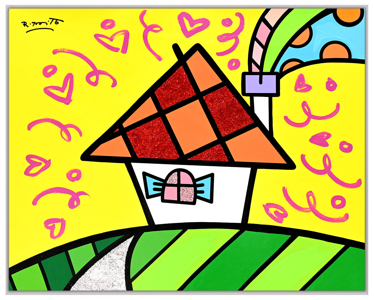 UP THE HILL - Mixed Media Original