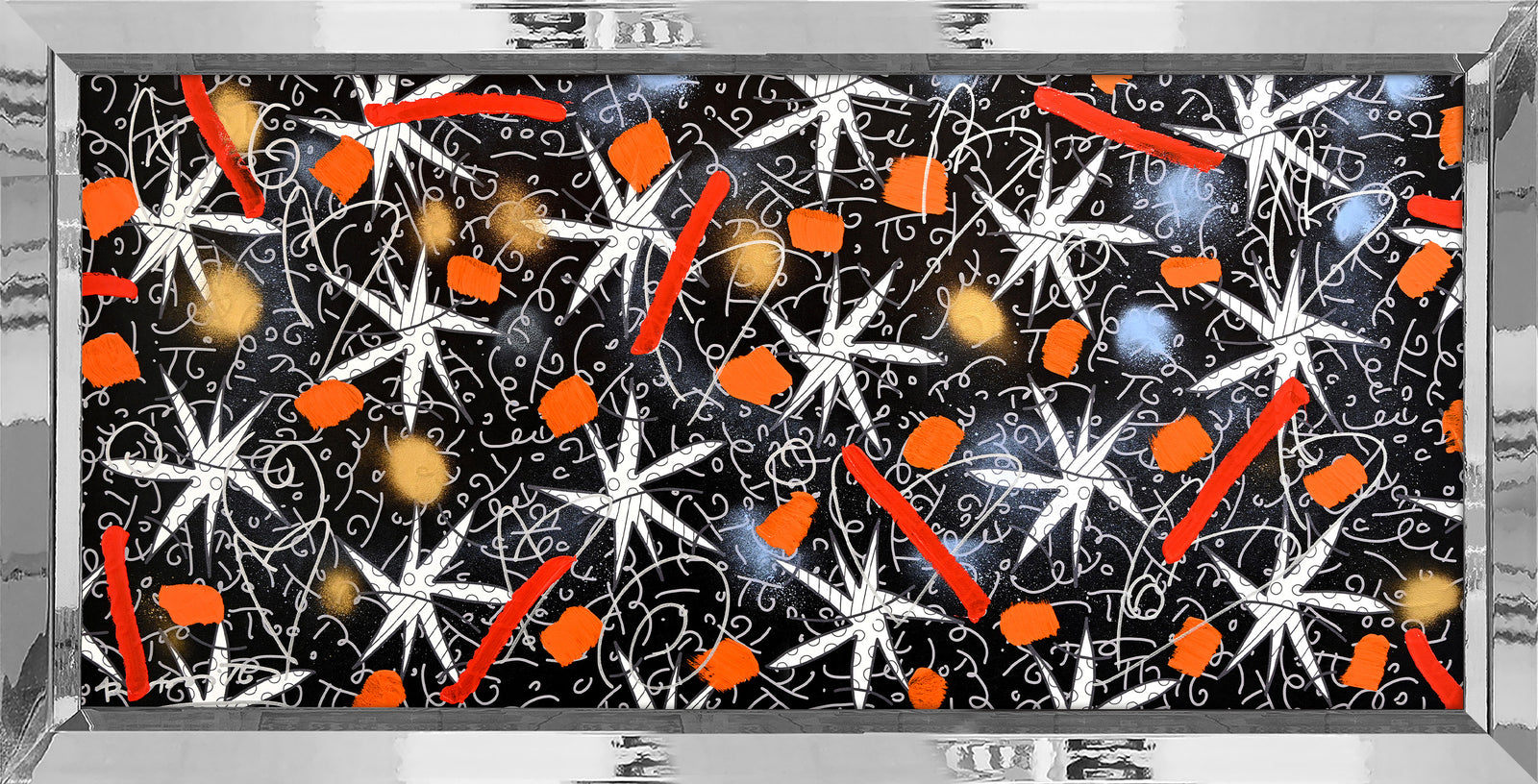 NIGHT STARS (BLACK) -  Mixed Media Original