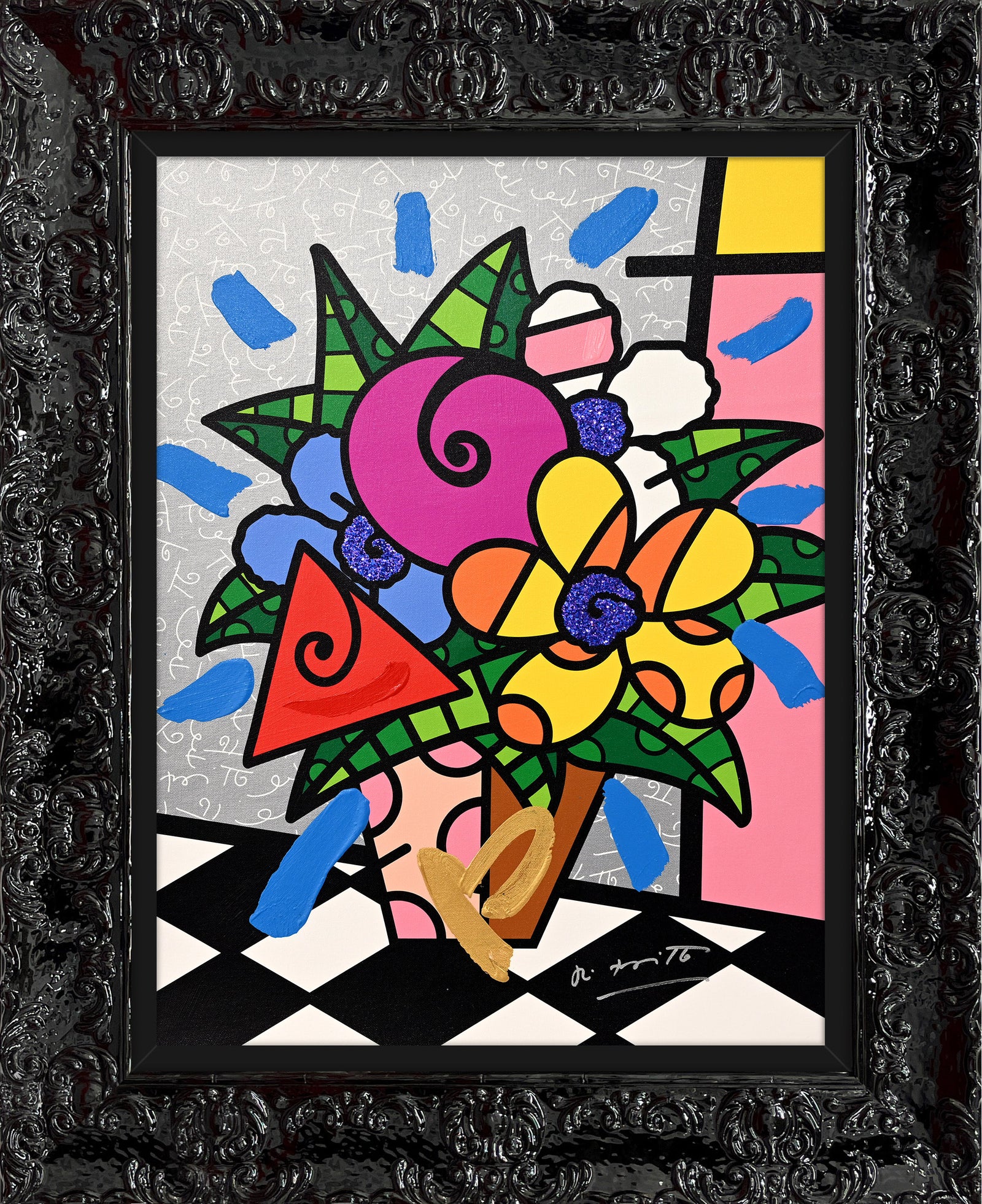 FLOWERS FOR YOU -  Mixed Media Original