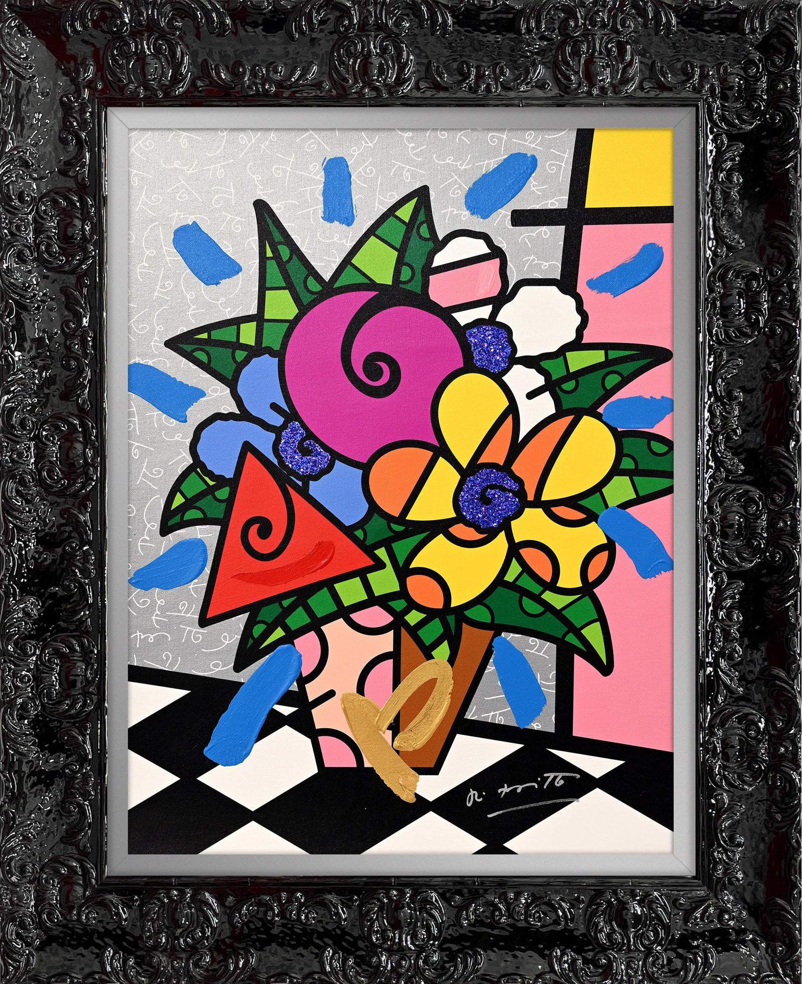 FLOWERS FOR YOU -  Mixed Media Original