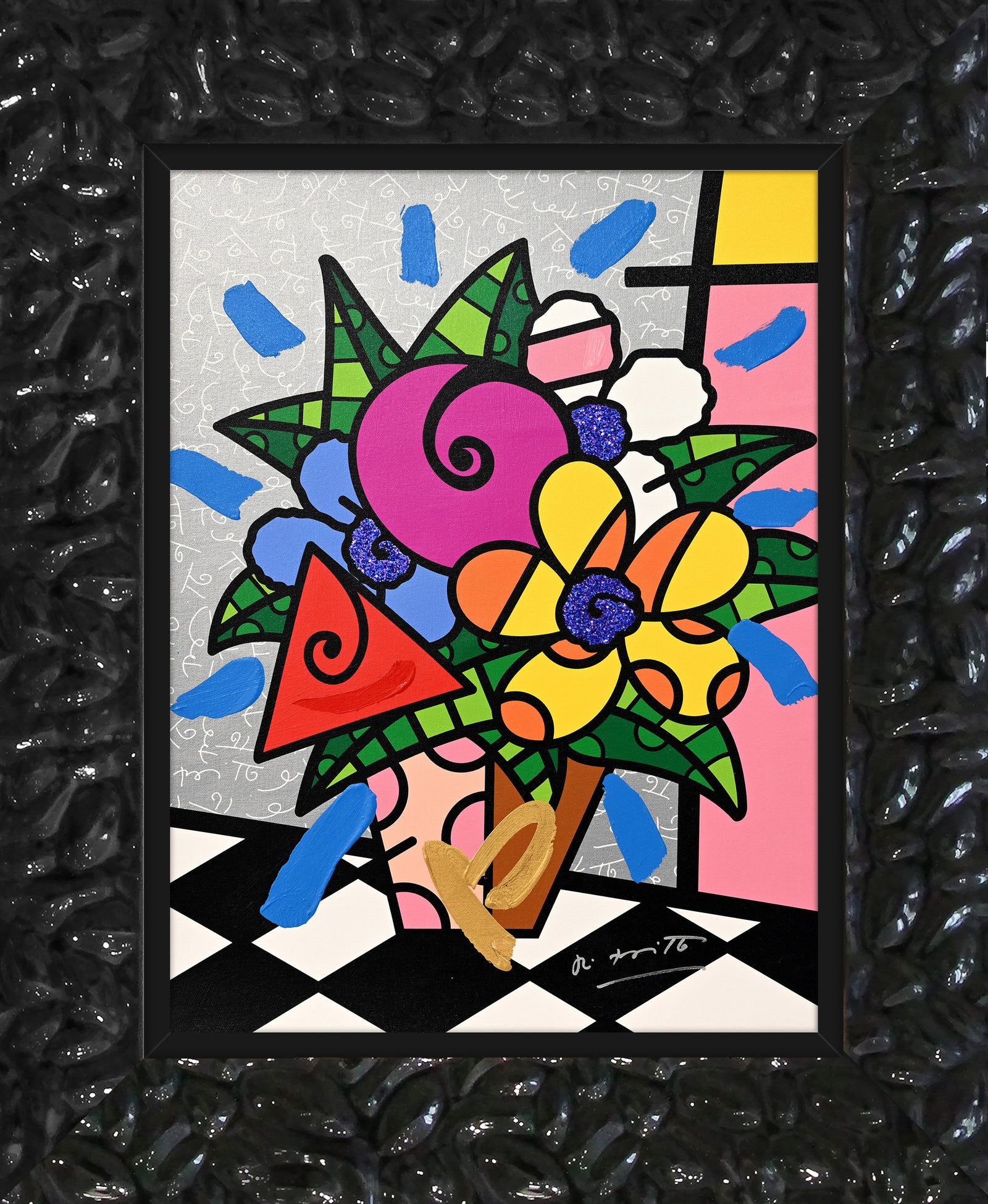 FLOWERS FOR YOU -  Mixed Media Original