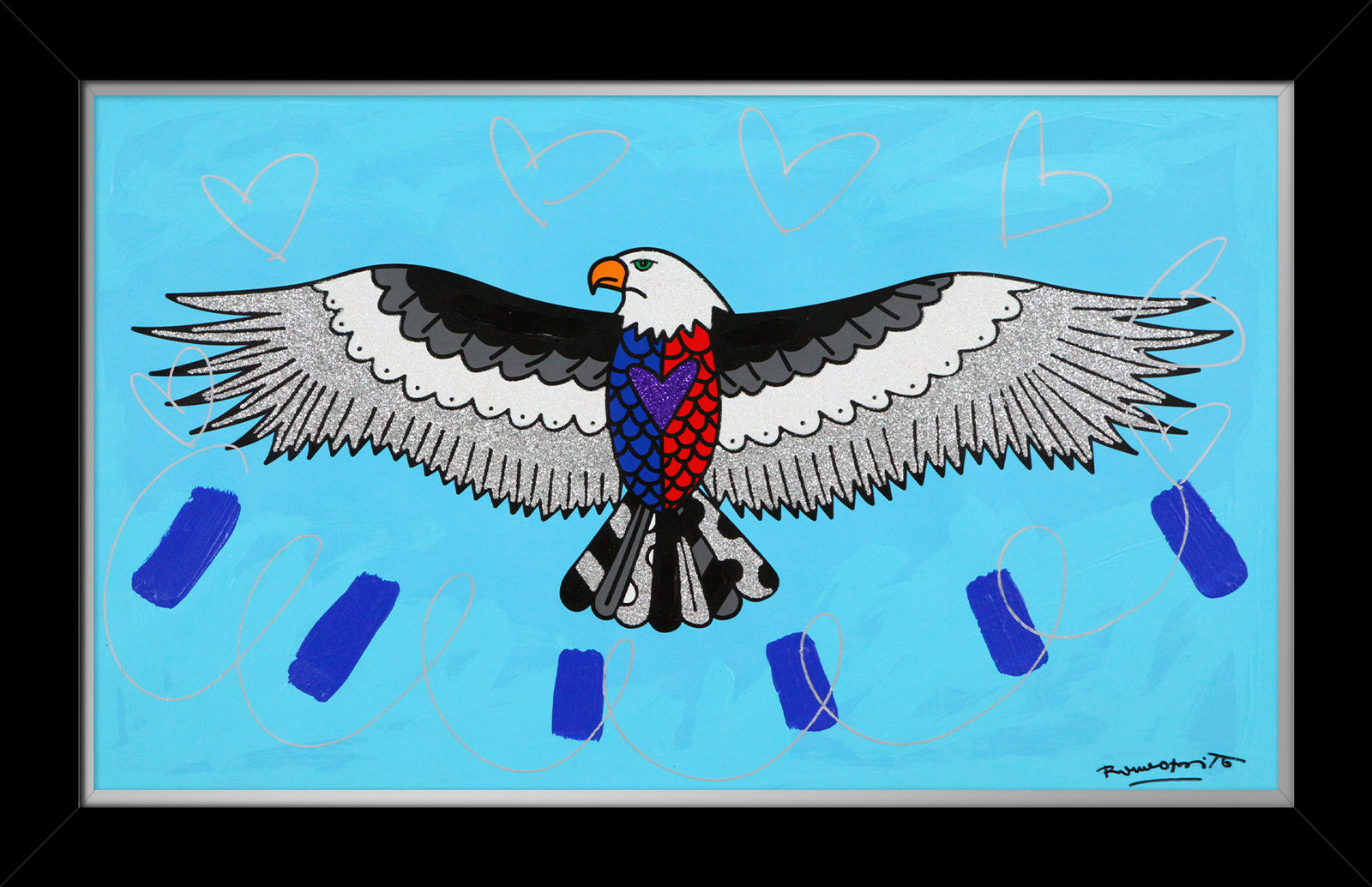 Free (Eagle) - Mixed Media Original