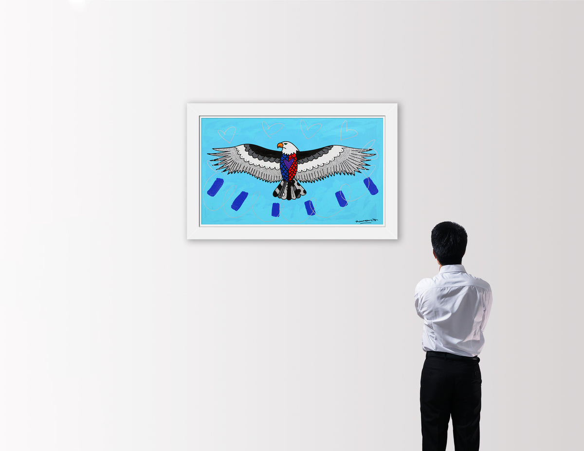 Free (Eagle) - Mixed Media Original