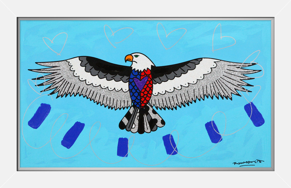 Free (Eagle) - Mixed Media Original