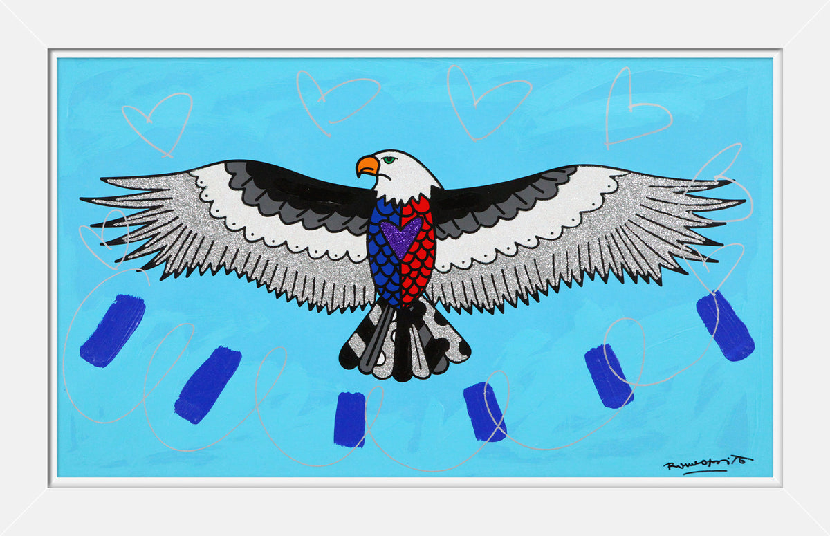 Free (Eagle) - Mixed Media Original