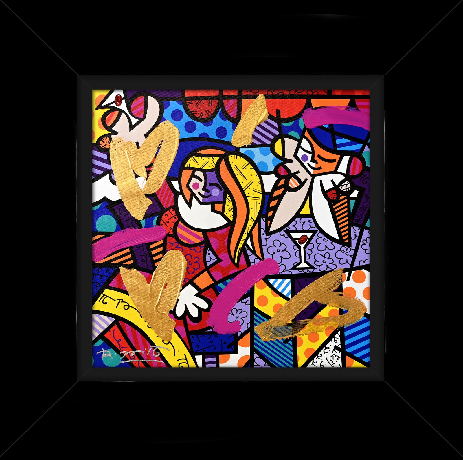 DOING LUNCH AGAIN -  Mixed Media Original