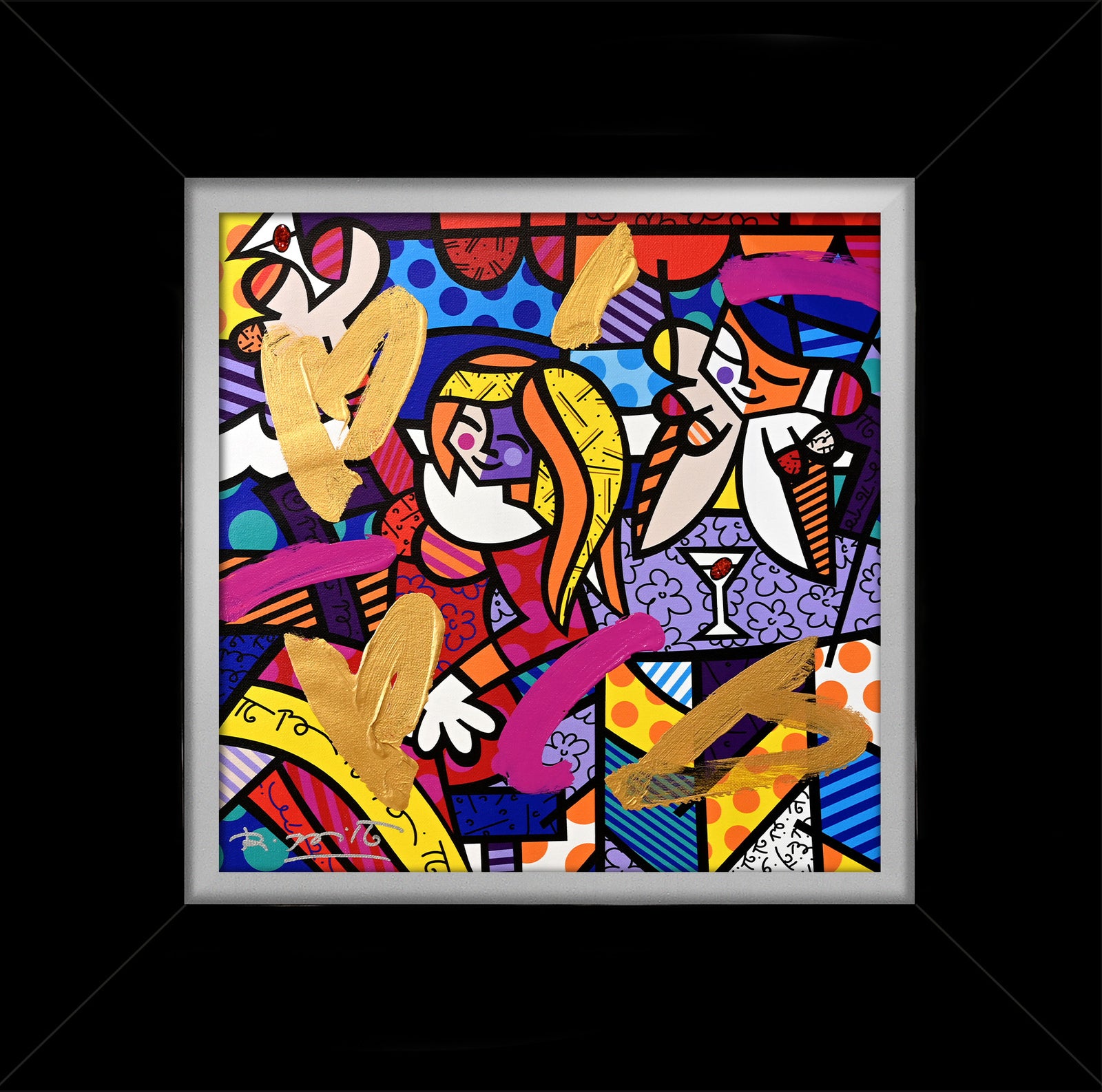 DOING LUNCH AGAIN -  Mixed Media Original