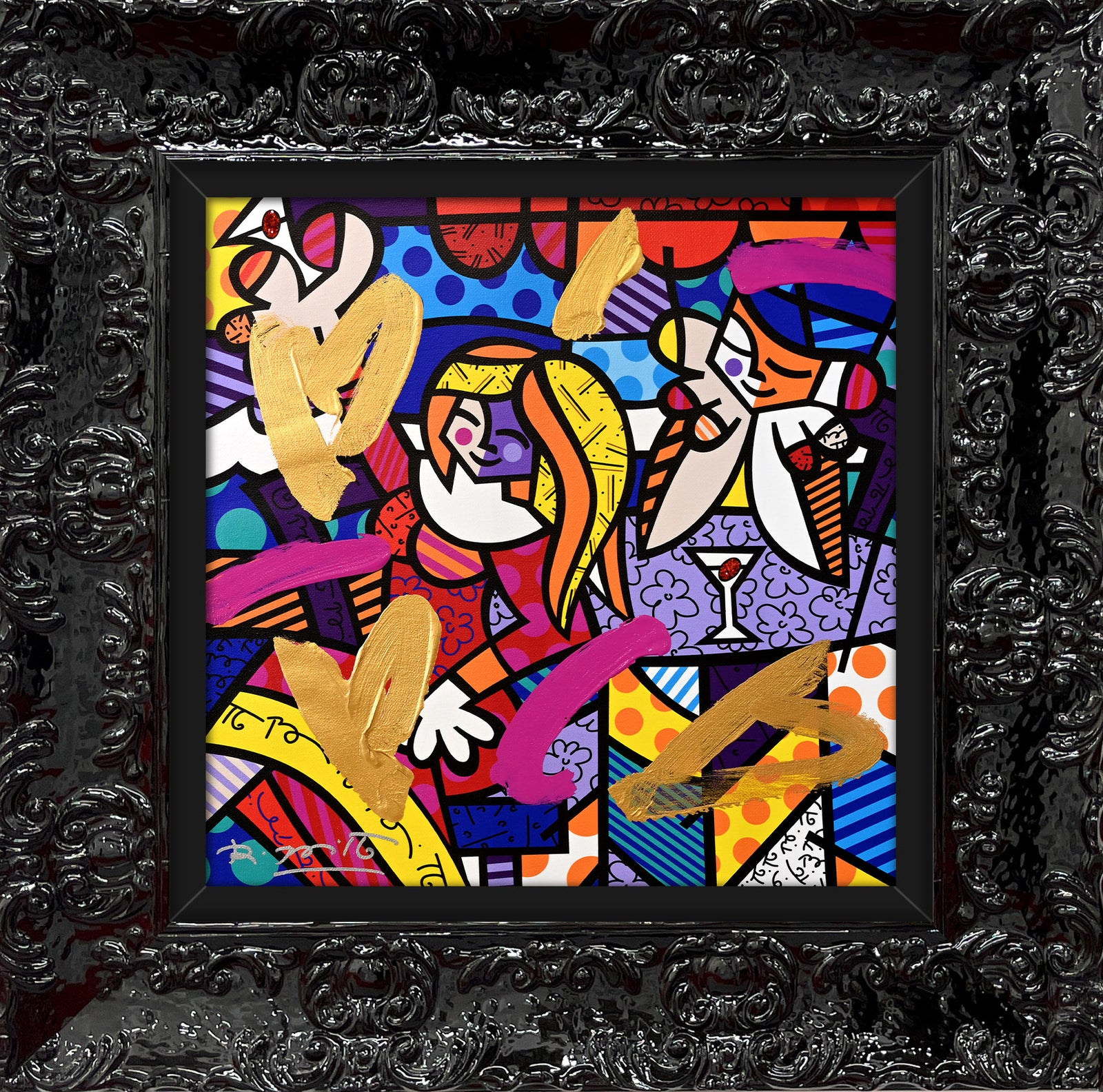 DOING LUNCH AGAIN -  Mixed Media Original