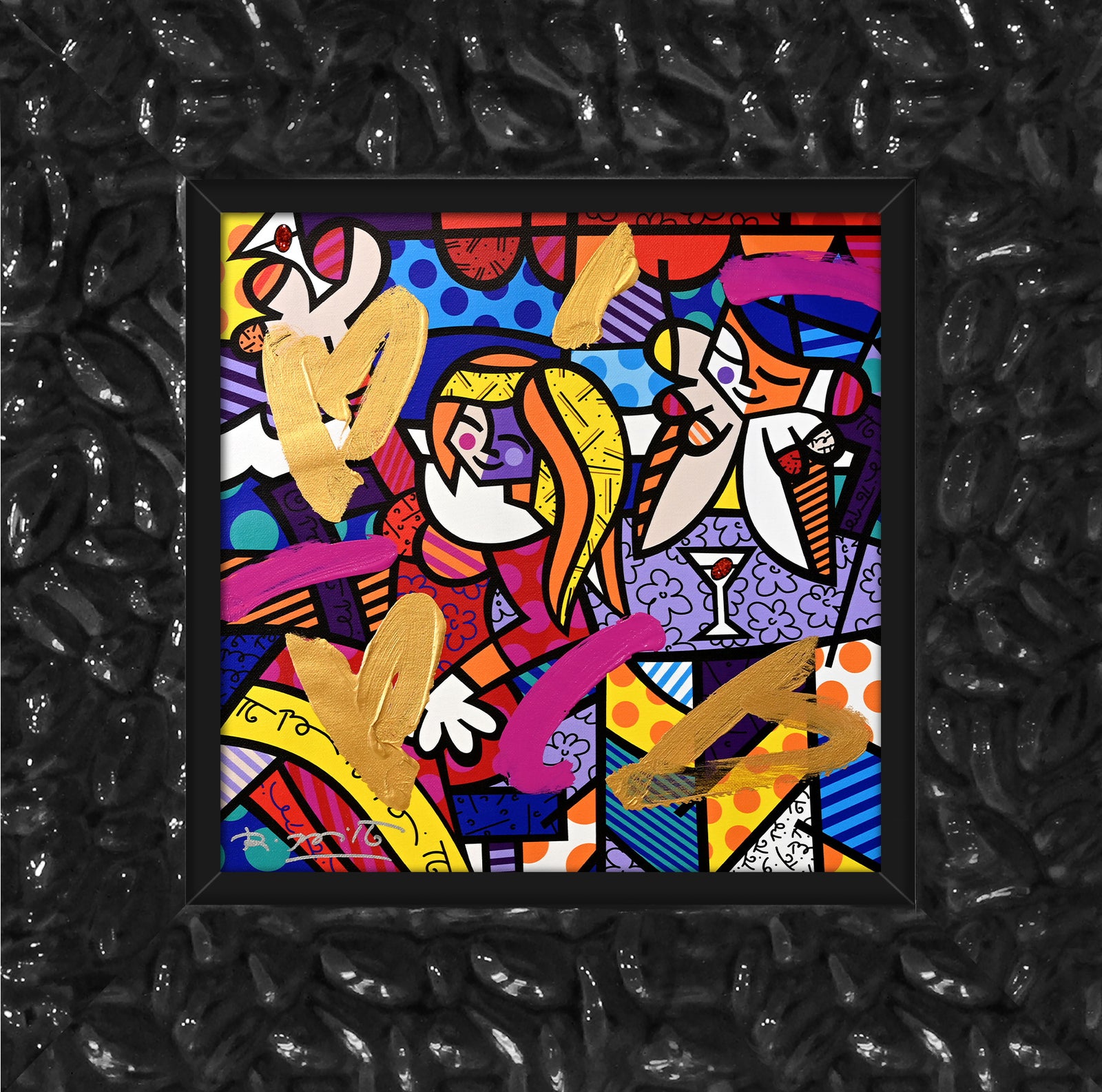 DOING LUNCH AGAIN -  Mixed Media Original