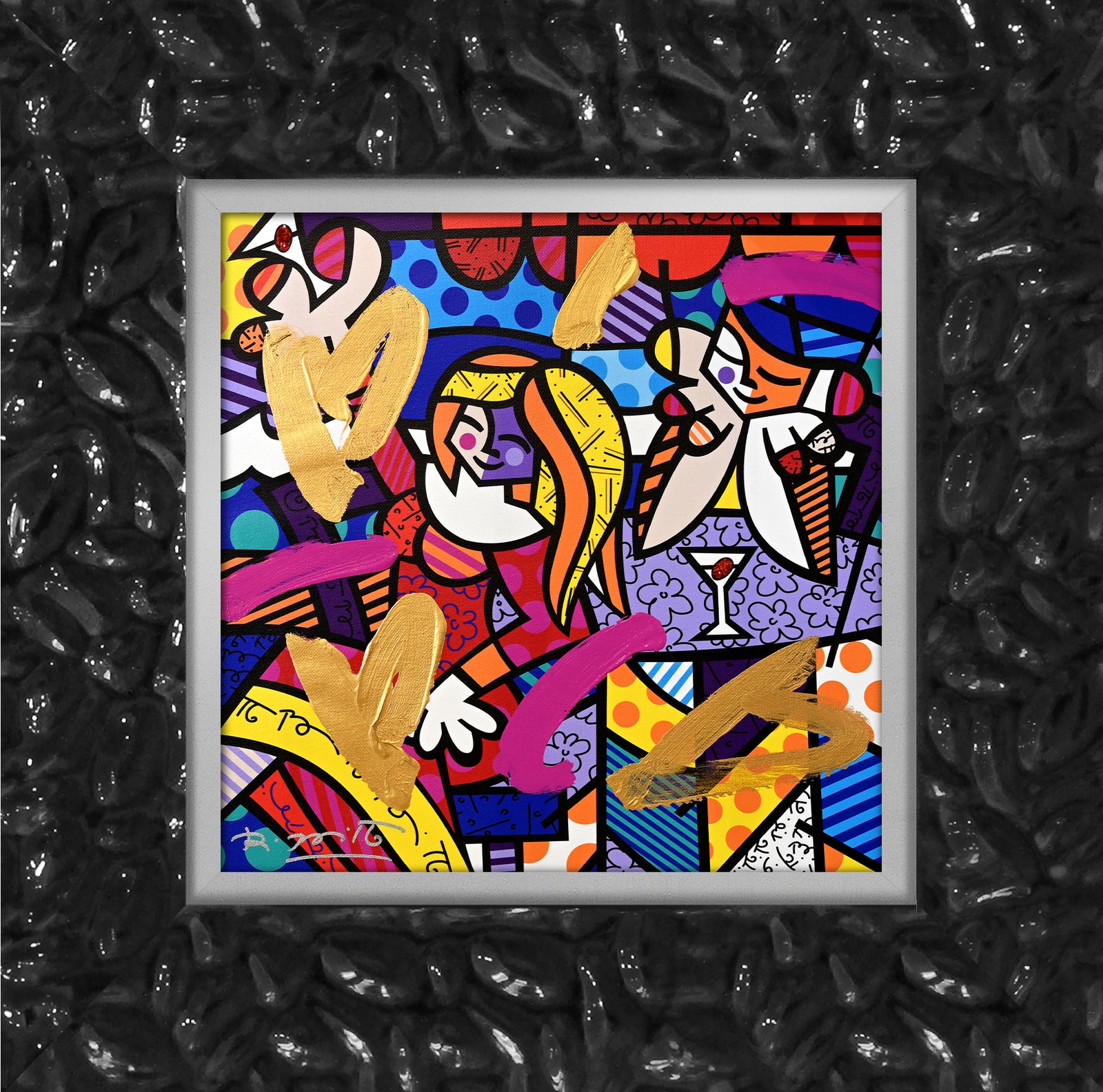 DOING LUNCH AGAIN -  Mixed Media Original