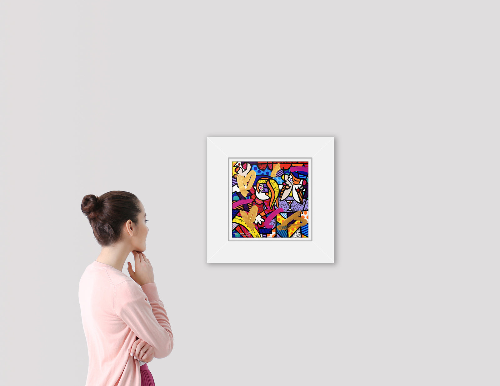 DOING LUNCH AGAIN -  Mixed Media Original