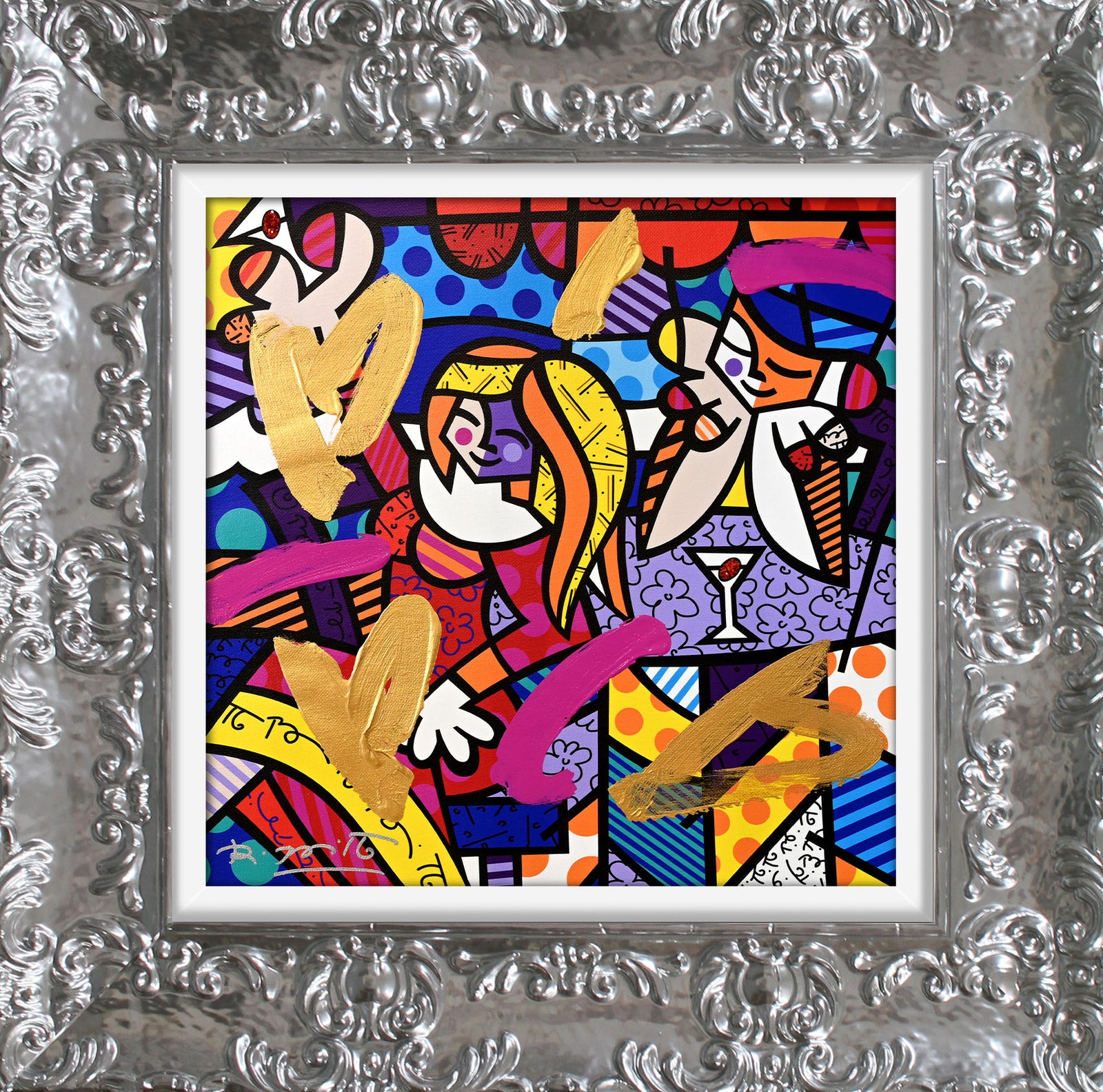 DOING LUNCH AGAIN -  Mixed Media Original